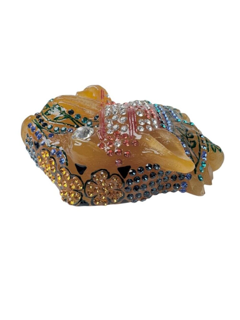 Gucci Brooch Rajah Tiger Head Rhinestone - Picture 4 of 11